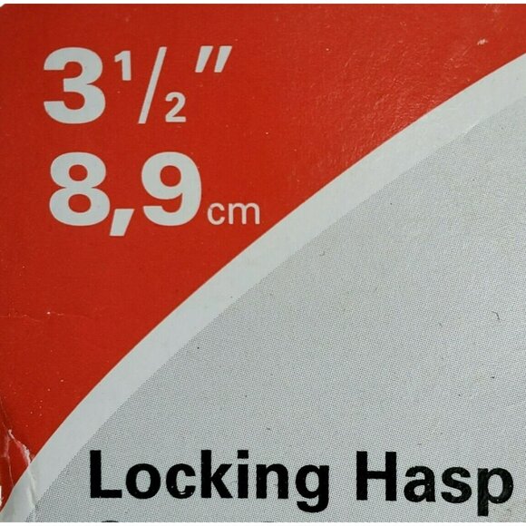New Locking Hasp Security Safety Lock 2 Key 3 1/2” Black Steel National Hardware - Picture 6 of 6